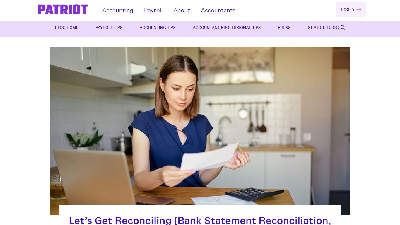 Bank Statement Reconciliation | Process - Patriot Software